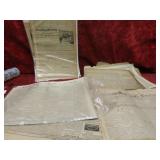 Antique paper ephemera lot. w/tote.