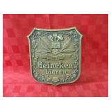 Heineken beer sign.