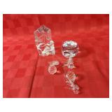 Crystal glass figures