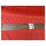 (3)Shrink rule machinists metal rulers.