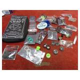 Witch craft wallet, assorted piercing jewelry