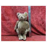 Vintage steiff jointed mohair teddy bear. 13'