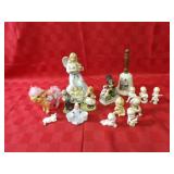 Lefton Kewpie figures & assorted figures.