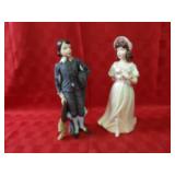 Ceramic Boy and girl figures