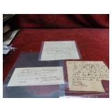 (3)1780's Connecticut treasurer interest certifica