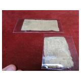 1700's Connecticut colonial currency notes.