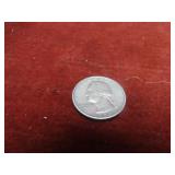 1935 90% silver US coin. Washington quarter