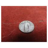 1926 90% silver US coin. Standing liberty quarter