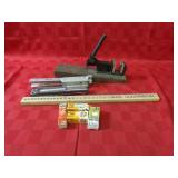 Lead molds & assorted tools.