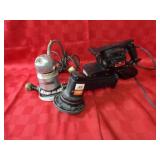 Electric sanders & router. Tools.