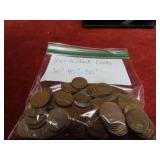 (100)Lincoln Wheat cents US coins 30's-50's