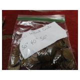 (100)Lincoln Wheat cents US coins 30's-50's