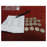 (15)Buffalo nickels US coins.