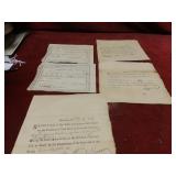 (5)1780's Connecticut treasurer interest certifica
