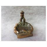 Cast Cowboy trinket plate/ashtray.