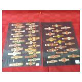 Vintage advertising cigar labels. Paper ephemera