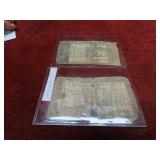 1700's Maryland colonial currency notes.