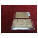 1700's Maryland colonial currency notes.