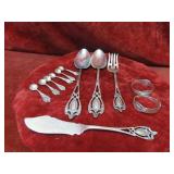 (12)Monticello Lunt Sterling silver serving