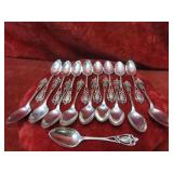 (18)Monticello Lunt Sterling silver teaspoons