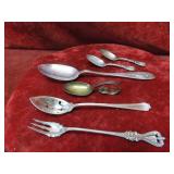 (6)Assorted Sterling silver flatware.