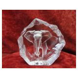 Mats Jonasson Crystal figure. Elephant.