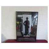Framed Charlie 'CHAPLIN' movie poster.