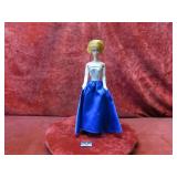 #1617 Midnight Blue (1965) dress Barbie doll.