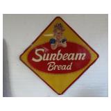 Sunbeam Bread metal sign 63-3/4'