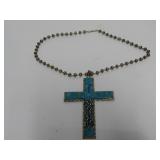 Navajo Raymond Yazzie Sterling silver cross