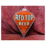 Red Top Beer B-104 tin embossed sign.