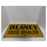 Blaney Seed Dealer Farm metal sign.