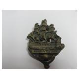 Vintage cast Brass ship door knocker.