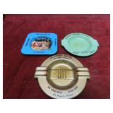 (3)Vintage Pin-up girl,Texaco, Motel ashtray