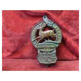 Vintage Cast iron John Deere Wall Pocket.