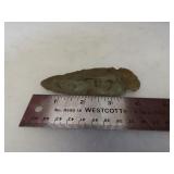 Prehistoric Native American Arrowhead point.
