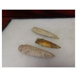 (3)Prehistoric Native American Arrowhead point.
