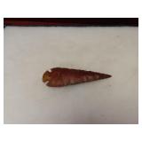 Prehistoric Native American Arrowhead point.