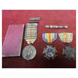 WWI Victory US medal, Ogle county medals.