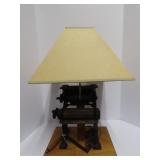 Cast iron Pasta roller Table lamp(works).