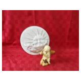 Cast iron figure, Sun wall plaque.
