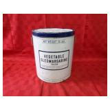 50# Vegetable oleomargarine tin.