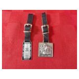 (2)Advertising Industrial Pocket watch fobs.