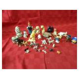 Vintage gnomes & animals figure lot.