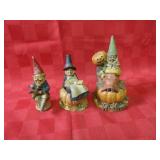 (3)Vintage Tom Clark gnome figures.