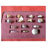 (14)Assorted jewelry ring lot.