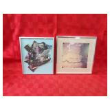 (2)Framed artwork
