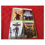 (4)XBOX 360 games w/cases.