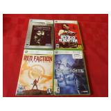 (4)XBOX 360 games w/cases.