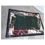 Golfing related area rug.
